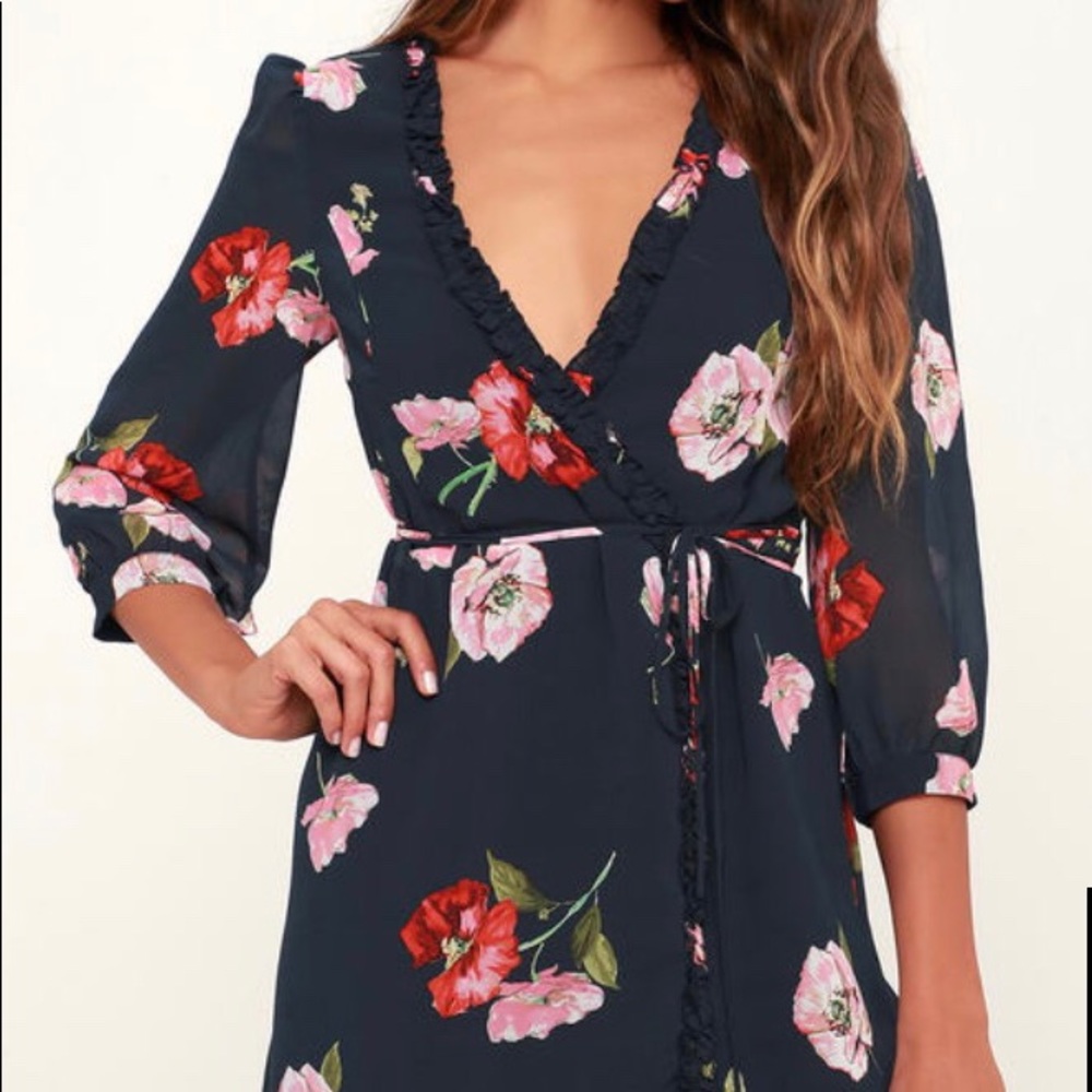 Floral Wrap Dress